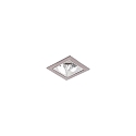 ceiling recessed luminaire APOLLO MICRO square, direct IP20, silver dimmable