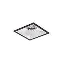 ceiling recessed luminaire APOLLO MIDI square, direct IP20, black dimmable