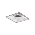 ceiling recessed luminaire APOLLO MEGA square, direct IP20, silver dimmable