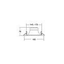 Brumberg LED Einbaudownlight DIOS MICRO, 58�, 7W, 3000K, 848lm, IP20, 230V AC, 50 Hz, CRI > 80, rund, silber
