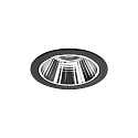 ceiling recessed luminaire APOLLO MINI round, direct IP20, black, transparent dimmable