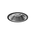 ceiling recessed luminaire APOLLO MIDI round, direct IP20, black, transparent dimmable