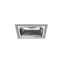ceiling recessed luminaire APOLLO MIDI square, direct IP20, silver 