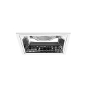ceiling recessed luminaire APOLLO MAXI square, direct IP20, transparent, white 
