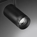 Brumberg track spot PEPA RONDO 25�-55� / 16W cylindrical, DALI controllable, focusable IP20, black matt dimmable