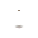pendant luminaire TIM � 40CM up / down, with diffuser E27 IP20, nickel matt dimmable
