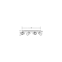 Brumberg Deckenleuchte ELTASSO, 4-flammig, lang, 4x E14, Holz hell / Metall-Schirm wei� matt