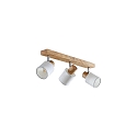 ceiling luminaire PRUNI 3 flames, adjustable E14 IP20, light wood dimmable