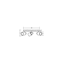 Brumberg Deckenstrahler PRUNI, 3-flammig, 3x E14, verstellbar, Holz hell / Stoffschirme wei�