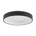 surface luminaire GEORGA 2CCT DIM CCT Switch, ring shape IP20, black matt dimmable