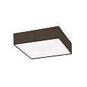 ceiling luminaire SOFT CUBE 580 square E27 IP20, dark brown dimmable
