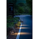 Brumberg Outdoor LED bollard light, IP65, 230V AC, 60cm, 9W 3000K 210lm, incl. 50cm power cable, structured graphite