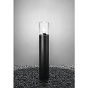Brumberg bollard lamp COOQUEE E27 IP65, black, transparent