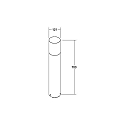 Brumberg bollard lamp COOQUEE E27 IP65, black, transparent