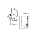 Brumberg LED Fluter MATRIX micro 20W, 4000K, 2890lm, IP66, titan