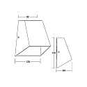 Brumberg LED Wandanbauleuchte ALEXIS, IP54, 230V AC, 50 Hz, 7W, 3000K, 457lm, graphit, schaltbar