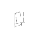 Brumberg LED Wandanbauleuchte DAR, IP54, 230V AC, 50 Hz, 3W, 3000K, 315lm, graphit, schaltbar