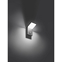 Brumberg LED Au�enwandleuchte mit Bewegungsmelder INO, IP54, 230V AC, 50 Hz, 7,9W, 3000K, 680lm, graphit, schaltbar
