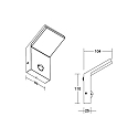 Brumberg LED Au�enwandleuchte mit Bewegungsmelder INO, IP54, 230V AC, 50 Hz, 7,9W, 3000K, 680lm, graphit, schaltbar