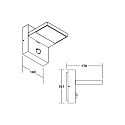 Brumberg LED Wandanbauleuchte APORIA, IP54, 230V AC, 50 Hz, 14W, 3000K, 650lm, graphit, schaltbar
