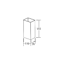 Brumberg LED Wandanbauleuchte COLIAS, IP54, 230V AC, 50 Hz, 3W, 3000K, 415lm, graphit, schaltbar
