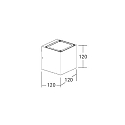 Brumberg LED Wandanbauleuchte SELIA, IP54, 230V AC, 50 Hz, 9W, 3000K, 890lm, graphit, schaltbar