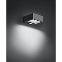 Brumberg outdoor wall luminaire LIGEA with sensor, switchable LED IP54, grey 