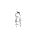 Brumberg LED Solarwandleuchte VARIA IP65, 2,2W, 3000K, 210lm, H�he 58,3 cm, graphit, schaltbar