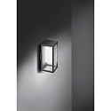 Brumberg solar wall luminaire RUBI  switchable LED IP54, grey 
