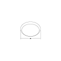 Brumberg ring MAKIRA � 25CM round, white