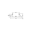 Brumberg Zubeh�r f�r Decken-Einbauleuchten - Reduzierring, � 11cm / innen � 6.8cm, DA Ring � 9cm, Stahl, chrom gl�nzend