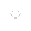 Brumberg Zubeh�r f�r LED Einbau-Downlight MUNA MIDI - Abdeckring / Vorsatz-Element, rund, schwarz matt