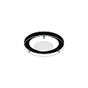 Zubeh�r f�r LED Einbau-Downlight MUNA MEGA - Vorsatz-Element mit abgeh�ngtem Floatglas (teilmattiert), rund, schwarz matt