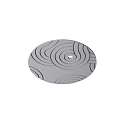 acoustical element SILENTIUM (STRUCTURE) 59.5CM round, asymmetrical, light grey