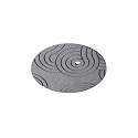 acoustical element SILENTIUM (STRUCTURE) 59.5CM round, asymmetrical, grey