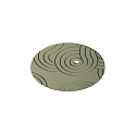 acoustical element SILENTIUM (STRUCTURE) 59.5CM round, asymmetrical, sage green