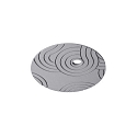 acoustical element SILENTIUM (STRUCTURE) 89.5CM round, asymmetrical, light grey