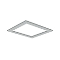 acoustical element SILENTIUM SQUARE 79.5CM square, light grey