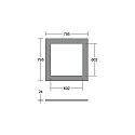 Brumberg acoustical element SILENTIUM SQUARE 79.5CM square, creme