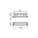 Brumberg DALI 3-Phasen-Zubeh�r, L�ngsverbinder mechanisch f�r Stromschiene, Schutzleiter rechts, wei�