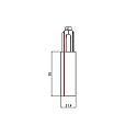 Brumberg DALI 3-Phasen-Zubeh�r, Endeinspeiser, Schutzleiter links, silber