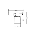 Brumberg LED Schienenstrahler RETAIL ONE 230V AC, 50 Hz, rund, CRI > 90, 31W, 40�, 3500K, 3861lm, schwarz