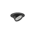 ceiling recessed luminaire ARTEMIS MICRO round, direct IP20, black dimmable