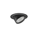 ceiling recessed luminaire ARTEMIS MINI round, direct IP20, black dimmable