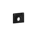 end piece PEPA FLAT flat, with cable hole, black