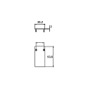 Brumberg Endst�ck zu 48V-Stromschiene PEPA, HOCH (BRUM-88488xx), schwarz, ohne Leitungsauslass, geschlossen