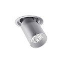 spot TRAXX MINI round, swivelling, rotatable, switchable LED IP20, silver 