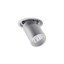 LED Einbaurichtstrahler TRAXX MIDI, 30�, 20W, 2553lm, IP20, 230V AC, 50 Hz, CRI > 90, rund, 4000K, silber