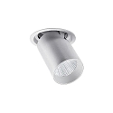 LED Einbaurichtstrahler TRAXX MAXI, 20�, 27W, 3555lm, IP20, 230V AC, 50 Hz, CRI > 90, rund, 4000K, silber