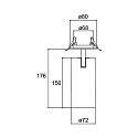 Brumberg LED Halbeinbaustrahler TRAXX MAXI, 20�, 24W, 2947lm, IP20, 230V AC, 50 Hz, CRI > 90, DALI dimmbar, rund, 4000K, wei�
